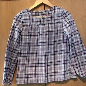 Lands’ End Flannel Top